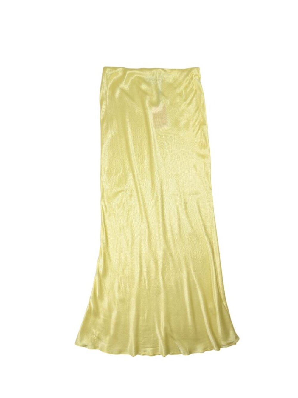Hello Molly Literally Me Satin Maxi Skirt in Yellow